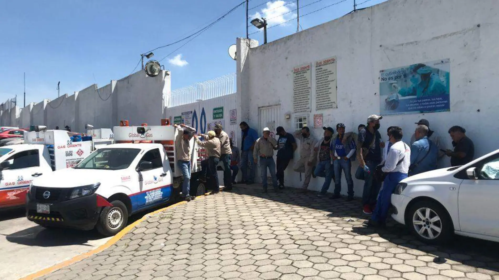 trabajadores gas oriente-puebla-paro de labores-ocoyucan-puebla